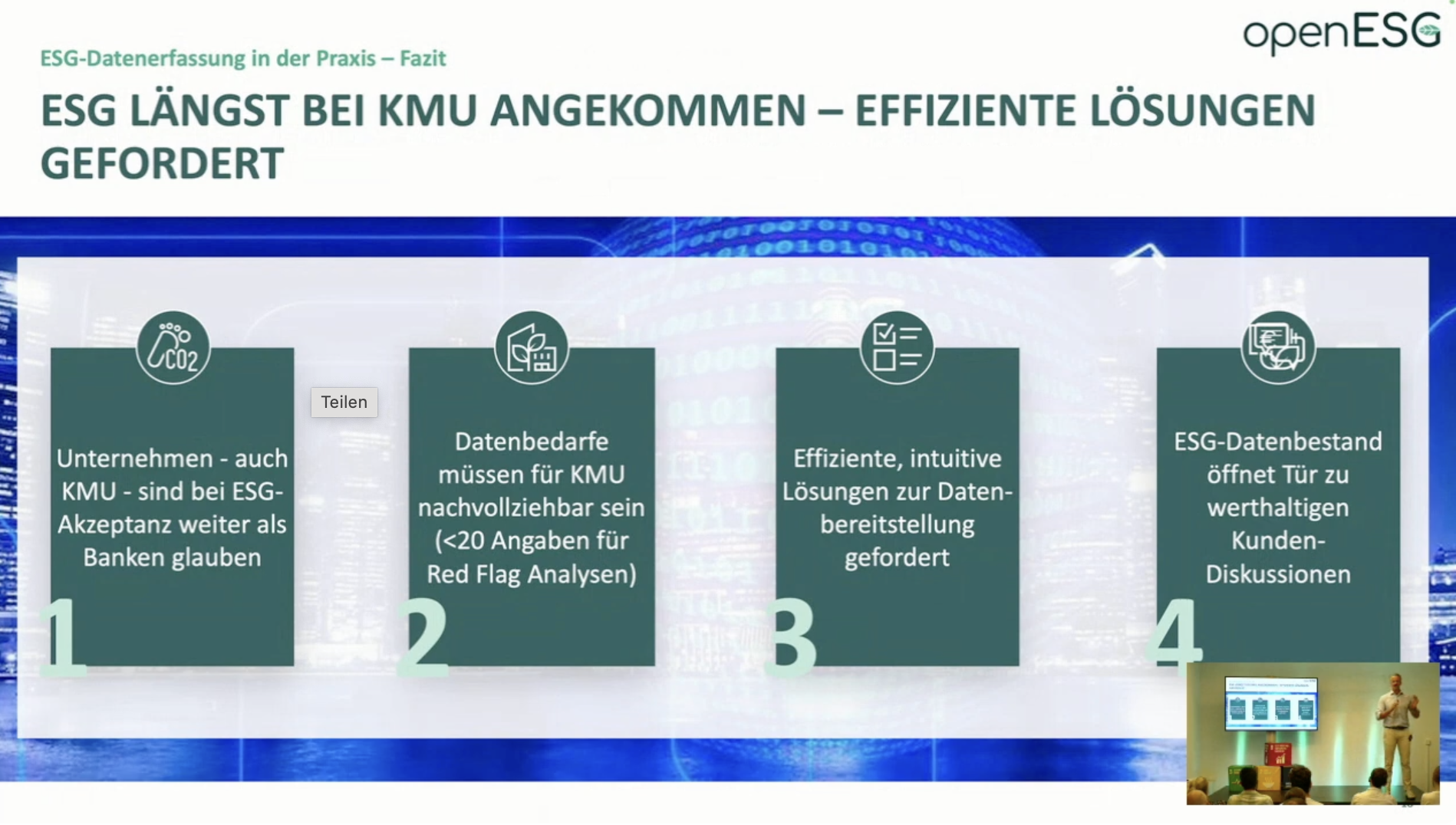 ESG längst bei KMU angekommen - effiziente Lösungen gefordert