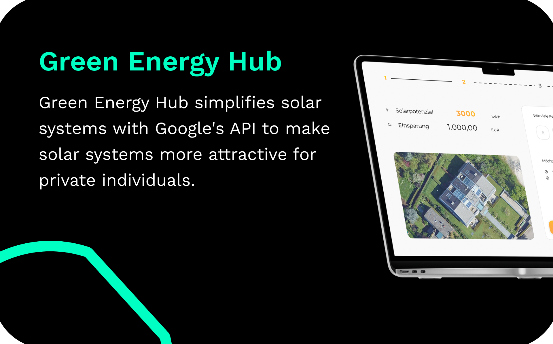 Green Energy Hub simplifies solar systems with Googles API to make solar systems more attractive for private individuals