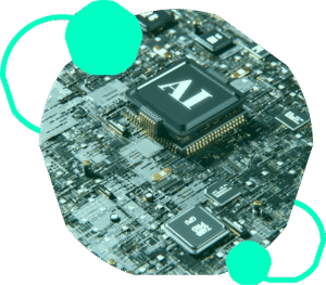 Titelbild AI mit einem Chip