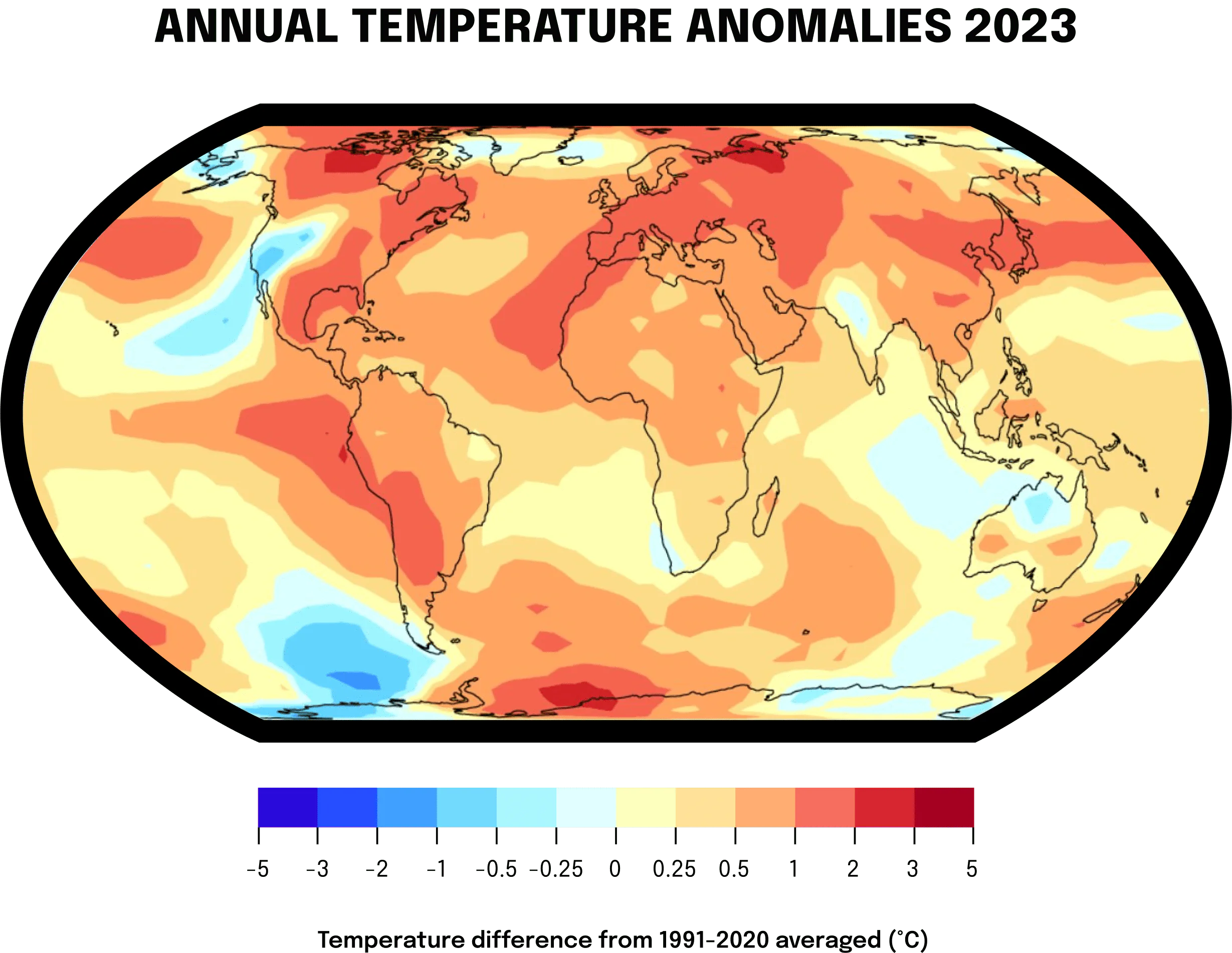According to the World Meteorological Organization (WMO), 2023 shattered climate records, becoming the warmest year on record with average temperatures reaching approximately 1.40 degrees Celsius above the pre-industrial baseline. All across the globe, temperatures reached alarming levels above historical averages.