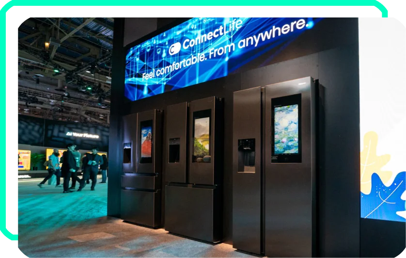 Blogbeitrag Trends in der Finanzbranche: Kühlschrank mit KI. Modell BCD-780W vom Hersteller Hisense